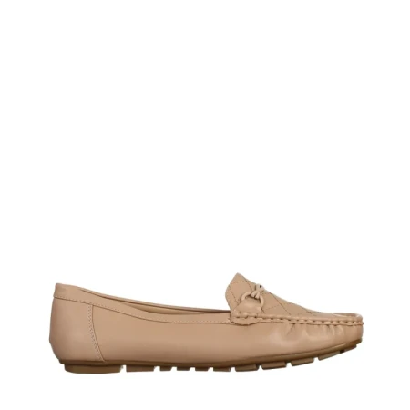 Дамски мокасини  бежови  от еко кожа  Stanley