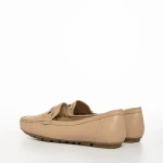 Дамски мокасини  бежови  от еко кожа  Stanley