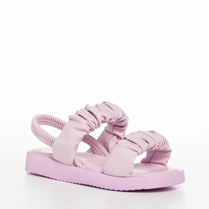 Детски сандали  лилави  от еко кожа  Larry