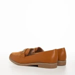 Дамски мокасини  камел от еко кожа  Vance