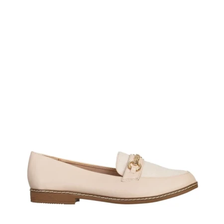 Дамски мокасини  бежови  от еко кожа  Vance