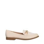 Дамски мокасини  бежови  от еко кожа  Vance