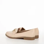 Дамски мокасини  бежови  от еко кожа  Vance
