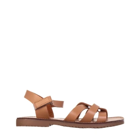 Детски сандали каки  от еко кожа  Edgar