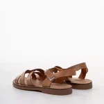 Детски сандали каки  от еко кожа  Edgar