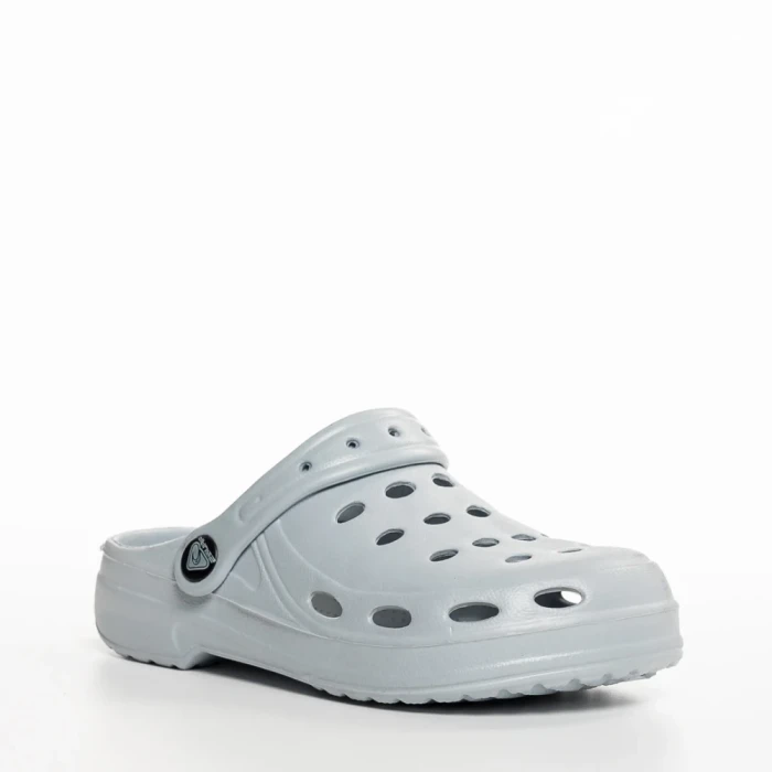 Детски чехли сиви от синтетичен материал  Theona