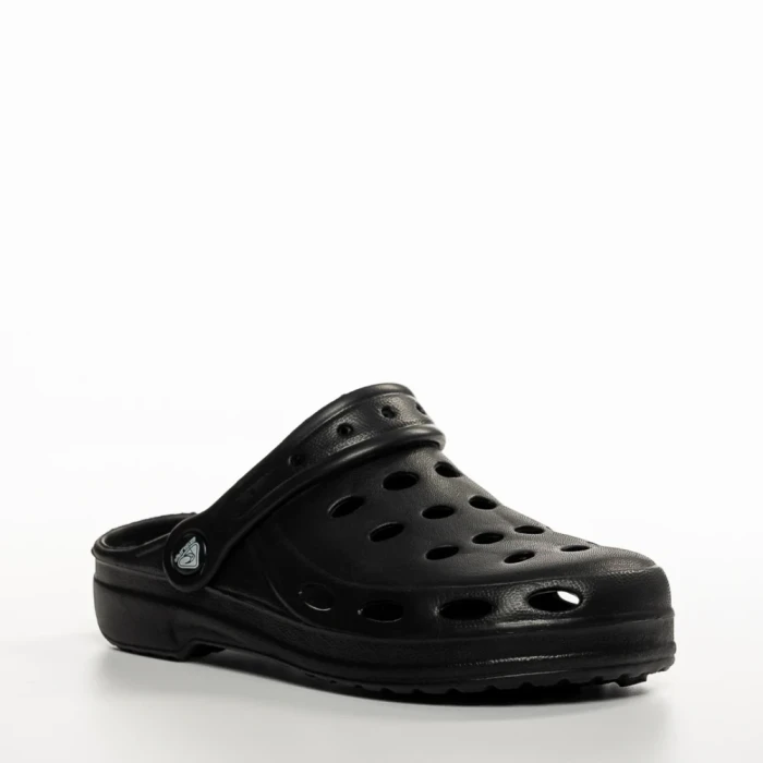 Детски чехли  черни от синтетичен материал  Theona