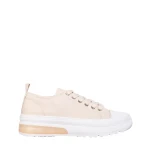 Дамски кецове  бежови  от текстилен материал  Nathana