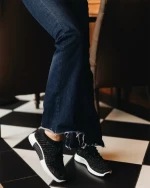 Дамски спортни обувки  черни  от текстилен материал  Thiago