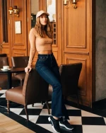 Дамски спортни обувки  черни  от текстилен материал  Thiago