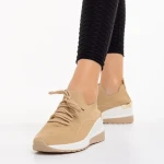 Дамски спортни обувки  каки  от текстилен материал  Riolla