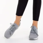 Дамски спортни обувки  сиви от текстилен материал  Riolla