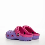 Детски чехли лилави  с розово от синтетичен материал  Ibrahim