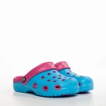 Детски чехли сини с розово  от синтетичен материал  Ibrahim