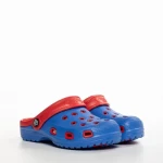 Детски чехли сини с червено от синтетичен материал  Ibrahim