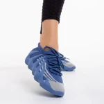 Дамски спортни обувки  сини  от текстилен материал  Nelly