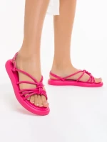 Дамски сандали  цикламени  от еко кожа  Beloved