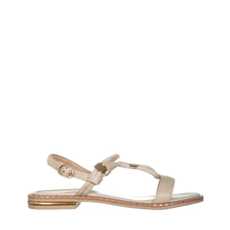 Дамски сандали  бежови  от еко кожа  Charil