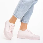 Дамски кецове  розови от еко кожа  Dionne