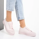 Дамски кецове  розови от еко кожа  Dionne