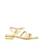 Дамски сандали  жълти  от еко кожа  Adalynn