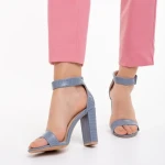Дамски сандали  сини  еко кожа  Audrina