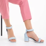 Дамски сандали  сини  от еко кожа  Robyn