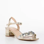 Дамски сандали златисти от еко кожа  Sloane