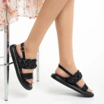 Дамски сандали  черни  от еко кожа  Mariam