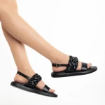 Дамски сандали  черни  от еко кожа  Mariam