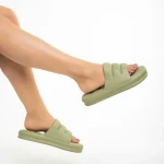 Дамски чехли зелени от синтетичен материал  Dorothy