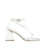 Дамски сандали  бели  от еко кожа  Francine