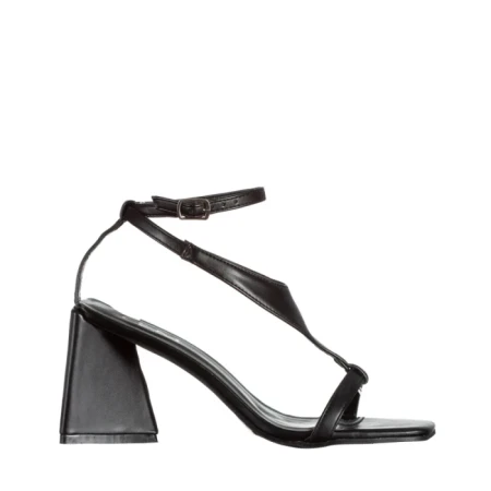 Дамски сандали  черни  от еко кожа  Francine