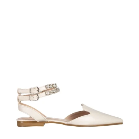 Дамски обувки  бежови  от еко кожа  Becky