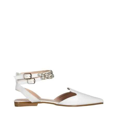 Дамски обувки  бели  от еко кожа  Becky