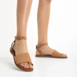 Дамски сандали камел  от естествена кожа  Danessa