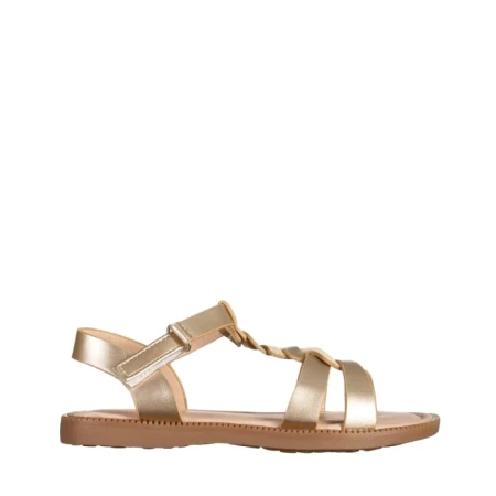 Детски сандали  златисти  от еко кожа  Linda