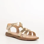 Детски сандали  златисти  от еко кожа  Linda
