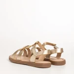 Детски сандали  златисти  от еко кожа  Linda