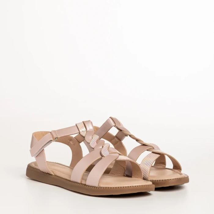 Детски сандали  розови от еко кожа  Linda