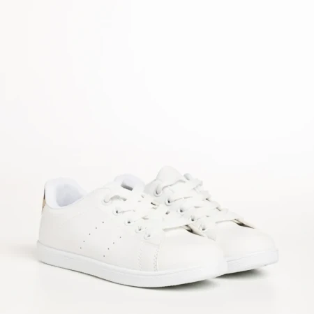 Детски спортни обувки  бели  от еко кожа  Omar