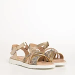 Детски сандали  златисти  от еко кожа  Pearl