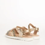 Детски сандали  златисти  от еко кожа  Pearl