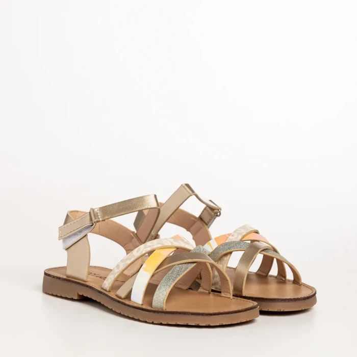 Детски сандали  златисти  от еко кожа  Tammy