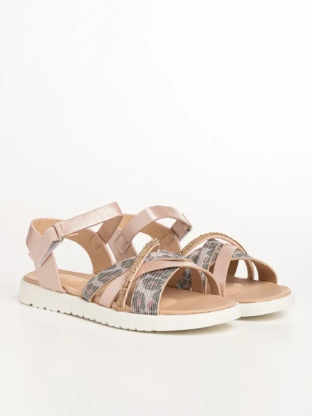 Детски сандали  розови от еко кожа  Pearl