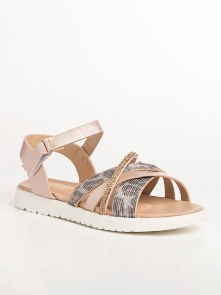 Детски сандали  розови от еко кожа  Pearl