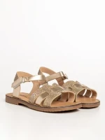 Детски сандали  златисти  от еко кожа  Ginny