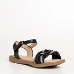 Детски сандали  черни  от еко кожа  Raima