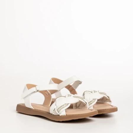 Детски сандали бели  от еко кожа  Raima