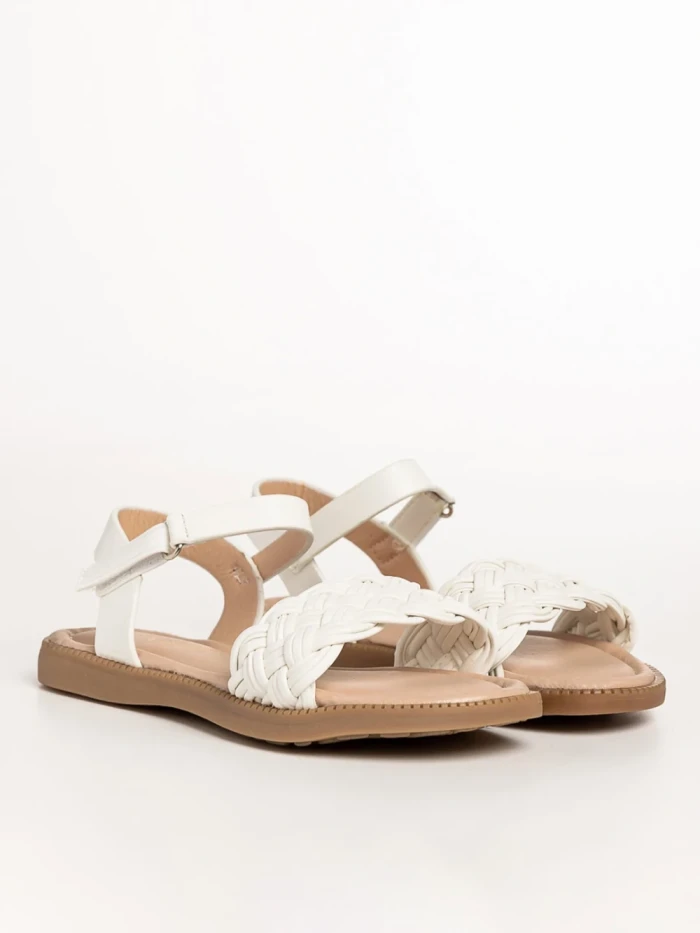 Детски сандали бели  от еко кожа  Winnie